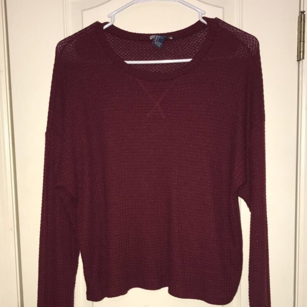 Maroon Light Sweater from Forever 21